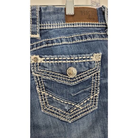 BKE Addison Whiskering Slightly Distressed Women's Jean's 27 - Picture 3 of 6